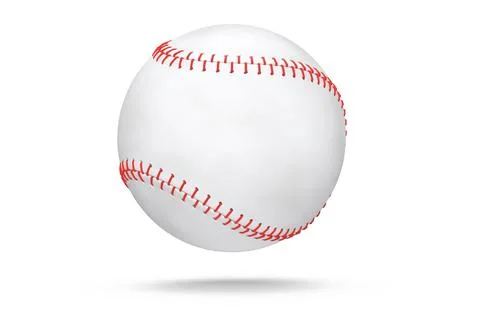 Softball or baseball ball isolated on white background. Stock Illustration