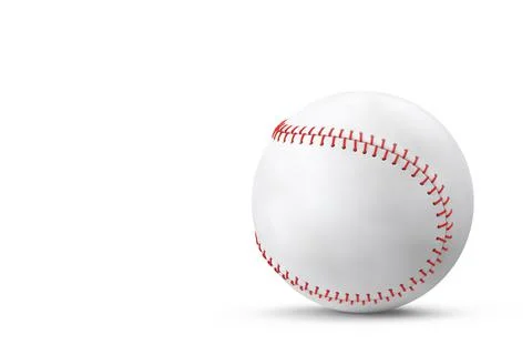 Softball or baseball ball isolated on white background. Stock Illustration