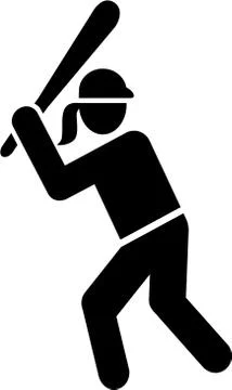 Softball pictogram Stock Illustration