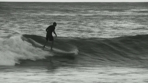 Softboard slow mo bw720 Stock Footage 744758