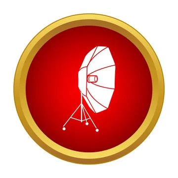Softbox lighting equipment icon for studio photography 스톡 일러스트