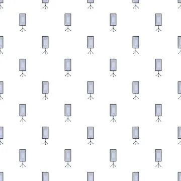 Softbox lighting equipment pattern for photography studio Stock Illustration