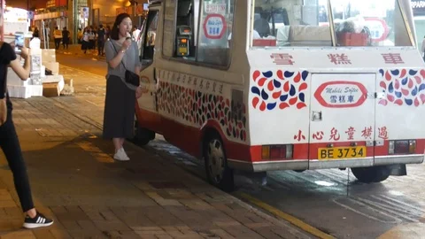 Softee ice cream car in Hong Kong Video stock 108539104