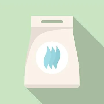 Softener package icon, flat style Stock Illustration