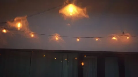 Softfocus lighting during rain drop on window Stock Footage 250952016