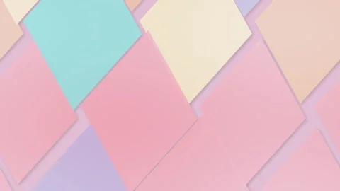 A softly animated arrangement of overlapping polygonal tiles shifts across .. Stock Footage 347386219