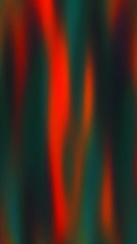 Softly blurred orange and teal light flows. Video stock 331806355