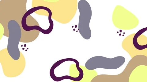 Softly curvy floral patterns with gentle calming colors seamless 4k video Stock Footage 324832709