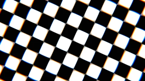 Softly Disturbed Checkerboard Edge Softened Video stock 139737164
