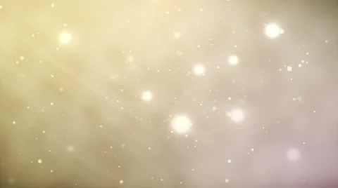 Softly falling snow in a golden light background (seamless loop) Stock Footage 33402050