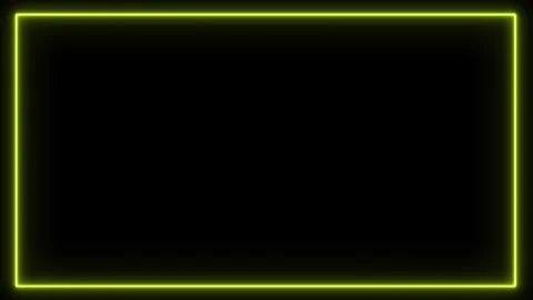 Softly Glowing Yellow Rectangular Frame Against A Dark Background Vídeos de archivo 303932164
