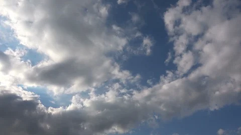 Softly Grey Clouds and Blue Sunny Sky 43 Stock Footage 106787872