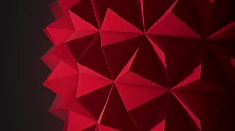 Softly lit, small spiked geometric abstract loop, version 3 库存影片 62734472