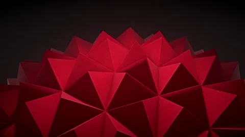 Softly lit, small spiked geometric abstract loop, version 1 Stock Footage 62734645