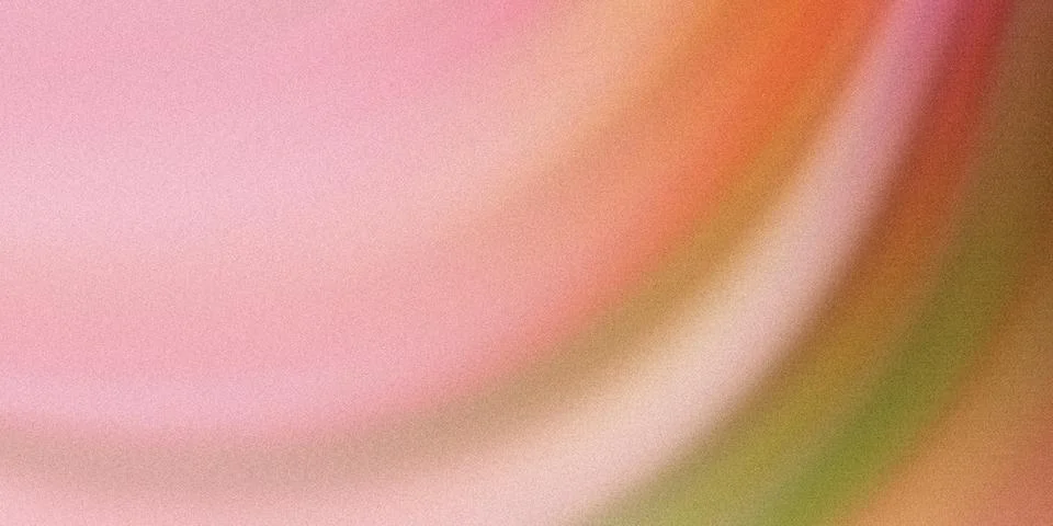 Softly textured gradient background with subtle pink orange and green hues Stock Illustration