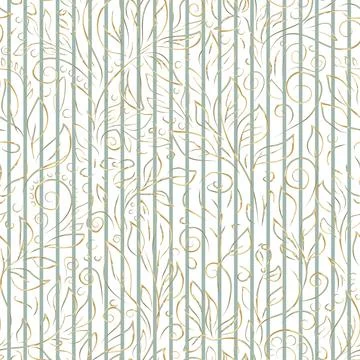 Softness Baroque style striped vector seamless pattern Stock Illustration