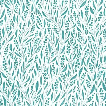 Softness monochrome floral seamless pattern Stock Illustration