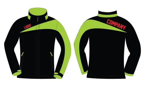 Softshell Jackets Custom Design templates mock ups illustration Vectors Stock Illustration