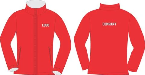 Softshell Jackets  Mock Ups Custom Design templates illustration Vectors Stock Illustration