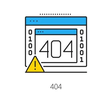 Software 404 error program code line icon Ilustración de archivo