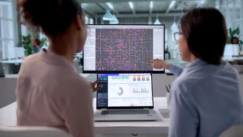 Software Analysis Tools For Financial Data Stock Footage 329682587