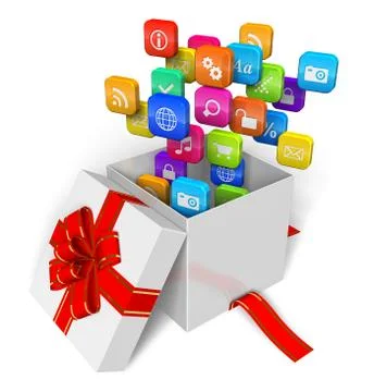 Software and multimedia concept Stock Illustration