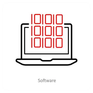 Software and program icon concept Stock Illustration