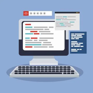 Software and programming Stock-Illustration