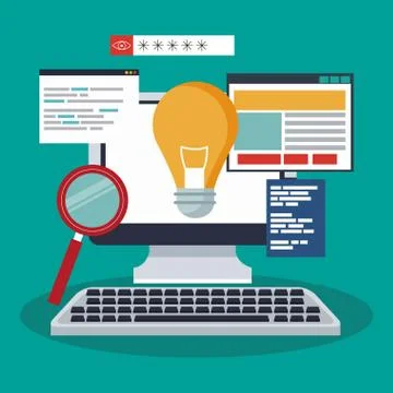 Software and programming Stockillustratie