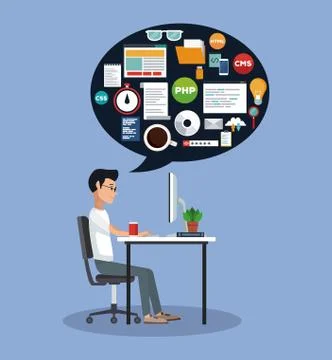 Software and programming イラスト素材