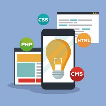 Software and programming Illustrazione stock