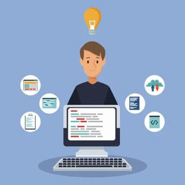 Software and programming Stockillustratie