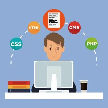 Software and programming Stock Illustration