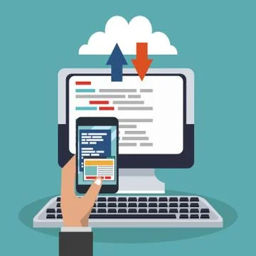 Software and programming 스톡 일러스트