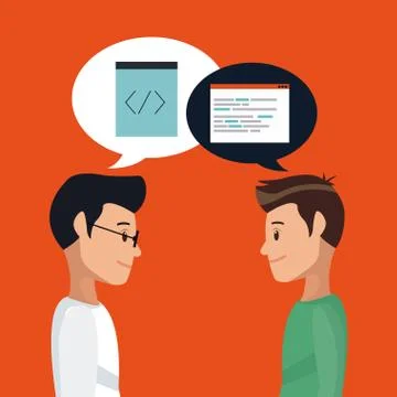 Software and programming Illustrazione stock