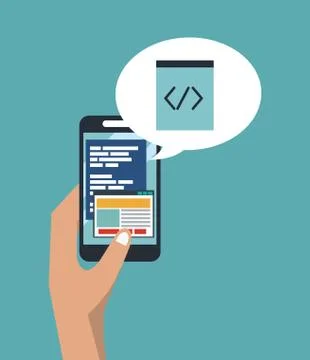 Software and programming Illustrazione stock