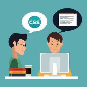 Software and programming Illustrazione stock