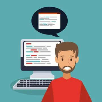 Software and programming Stock Illustration