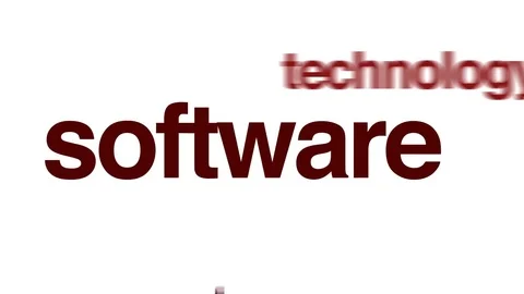 Software animated word cloud. Stock Footage 69757440