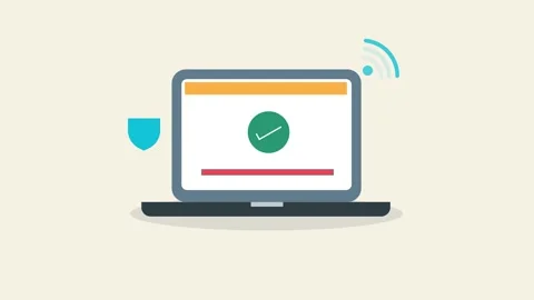 Software application update on laptop screen. Stock Footage 236087057