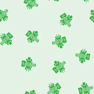 Software architecture glyph seamless pattern 스톡 일러스트