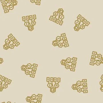 Software architecture line vector seamless pattern Stock-Illustration