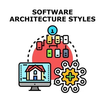 Software architecture styles developing digital solutions engineering イラスト素材