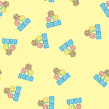 Software architecture vector seamless pattern イラスト素材