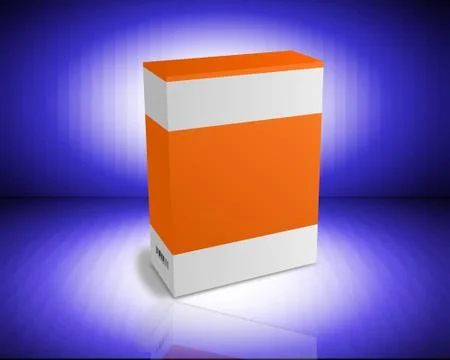 Software Box Stock Illustration