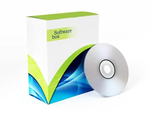 Software box Stock Illustration
