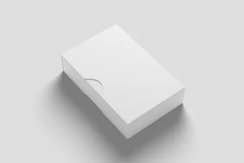 Software Box Wth Slip Case White Blank 3D Rendering Mockup Stock Illustration