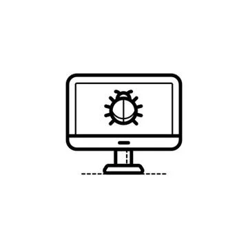 Software bug concept Stock Illustration