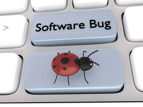 Software Bug concept Stock Illustration