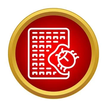Software bug icon showing an error with binary code イラスト素材